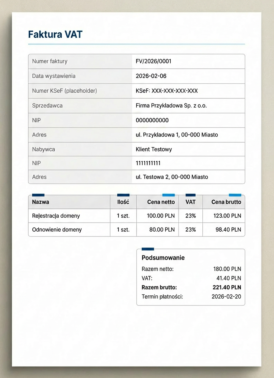 Wizualizacja faktury VAT w kontekście KSeF